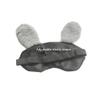 2 Pack Soft Plush Rabbit Sleeping Eye Mask, Cute Animal Sleep Eye Cover, Funny Bunny Blindfold Eyeshade for Women Night Nap Travel (Pink, Grey) view 3
