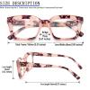 REAVEE 3 Pack Oprah Style Oversized Reading Glasses for Women Men Blue Light Blocking, Ladies Stylish RetroSquare Large Computer Readers (Pink Leopard/Black Pink/Tea 2.0x) view 4