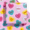 WRAPAHOLIC Valentine's Day Wrapping Paper Sheet - 6 Sheets Colorful Love Heart Design Folded Flat for Wedding, Anniversary, Birthday, Party - 19.7 Inch X 27.5 Inch Per Sheet view 1