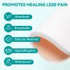 Dimora Silicone Foam Dressing Without Border - 6"x 6" Highly Absorbent Adhesive Bandages for Wounds Cuttable Pads for Wound Care 5 Pack view 4