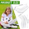 Panitay 6 Set Eczema Arm and Leg Sleeves Scratch Elastic Arm Sleeves Knee Wrap Eczema Cover for Itch Relief and Wet Therapy(Kid,White) view 2