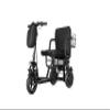 3 Wheel Folding Mobility Scooter for Adults, Foldable Electric Powered Lightweight Mobility Scooter for Seniors with Baskets, 300lbs Capacity, 20 Miles, Black view 2