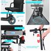 3 Wheel Folding Mobility Scooter for Adults, Foldable Electric Powered Lightweight Mobility Scooter for Seniors with Baskets, 300lbs Capacity, 20 Miles, Black view 3