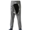 Mens' Post Surgery Tearaway Patient Pants Open Front and Back Crotch Incontinence Care for Elderly Bedridden (Color : Gray, Size : XX-Large) view 1