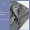 Mens' Post Surgery Tearaway Patient Pants Open Front and Back Crotch Incontinence Care for Elderly Bedridden (Color : Gray, Size : XX-Large) view 4