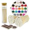 4 Matches in Colors of Your Choice in a Refillable Chic Jar - Striker Strikers Included | 200 Quality Artisan Matchsticks | Festive & Colorful in Your Home or as a Holiday Gift by Thankful Greetings view 1