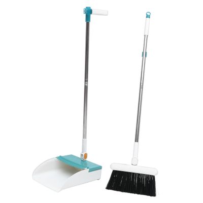 1set Household Broom Dustpan Set Handle Magnetic Connection Design for Easy Cleaning Compact Dustpan Broom Random Colors for Use