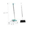 1set Household Broom Dustpan Set Handle Magnetic Connection Design for Easy Cleaning Compact Dustpan Broom Random Colors for Use view 3