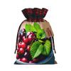 SSIMOO Bucket With Full Of Cherries Exquisite Drawstring Christmas Gift Bags,Reusable,For Exceptional Gifting Experiences view 1