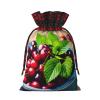 SSIMOO Bucket With Full Of Cherries Exquisite Drawstring Christmas Gift Bags,Reusable,For Exceptional Gifting Experiences view 2