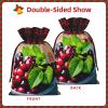 SSIMOO Bucket With Full Of Cherries Exquisite Drawstring Christmas Gift Bags,Reusable,For Exceptional Gifting Experiences view 3