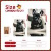Adorable French Bulldog print Christmas Goody Bags,Xmas Gift Bags,Drawstring Candy Bags,Treat Sacks,Holiday Party Favors Bags view 4