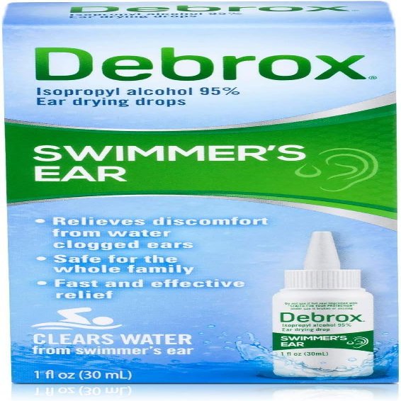 Debrox Swimmer's Ear Drying Drops for Adults & Kids, 1 Fl Oz (Pack of 3)