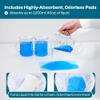 100 PACK - Commode Liners with Absorbent Pads - Adults Commode Bag Compatible with Most Toilets - Portable Commode Liners with Gel Pads - Disposable Bedside Toilet Liner Bags for Adult Potty Chair view 3