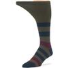 7BigStars Kingdom Men's Diabetic Cotton Mid Calf Socks - 5 Pack XLarge - Stripe Pattern - Sock Size 13-15 Shoe Size 12-15 XL Dark Navy, Navy, Burgundy, Olive Green, Beige view 4