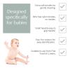 Wild & Stone Organic Baby Bamboo Toothbrushes | 4 Pack | Soft Bristles | 100% Compostable Handle | BPA Free | Vegan Baby Toothbrushes (Baby Blue) view 2