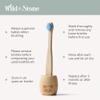 Wild & Stone Organic Baby Bamboo Toothbrushes | 4 Pack | Soft Bristles | 100% Compostable Handle | BPA Free | Vegan Baby Toothbrushes (Baby Blue) view 3