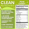 Zero Sugar - Pear Candy Electrolytes Powder - Extremely Refreshing Hydration - Caffeine Free Energy with All Natural Ingredients - Vegan, Keto, Paleo - Sugar Free Electrolytes Drink Mix - 30 Servings view 2