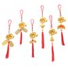 BESTOYARD 6pcs Decor New Year Ornaments Zodiac Dragon Pendant Bonsai Hanging Dragon New Year Pendants Tree Hanging Dragon Chinese Small Dragon Bonsai Pendant Card Installed Plastic China view 1