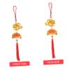 BESTOYARD 6pcs Decor New Year Ornaments Zodiac Dragon Pendant Bonsai Hanging Dragon New Year Pendants Tree Hanging Dragon Chinese Small Dragon Bonsai Pendant Card Installed Plastic China view 3