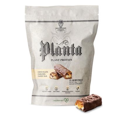 Ambrosia Planta - Plant-Based Protein Powder 20g | Dairy Free Vegan Protein Powder with BCAA Amino Acids | Keto-Friendly, No Added Sugar | 25 Servings | Candy Bar