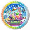 Cakecery Stumbe Guy Kids Edible Cake Image Topper Birthday Cake Banner Sheet (6 In Round) view 1