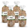 Dr. B's Wilbur Five Flour Multigrain Bread | 1g Net Carbs & 7g Protein | Low Calorie, Vegan, Sugar Free | Fresh, Sliced, Keto & Low Carb Bread Loaf (4 Pack (16 oz), Everything) view 1