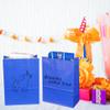 BLEWINDZ 32Pcs Small Paper Gift Bags with Tissues, Royal Blue Party Favor Bags with Handles, 8.7" Goodie Bag for Birthday, Shopping, Party Supplies view 3