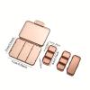 Portable Pill Box Moisture Proof Pocket Pill Organizer Dispenser Cute Compact Nice Tablet Box Travel Daily Pill Case Store Vitamins Medicines Fish Oil Pill Boxes with Compartments (Brown) view 2