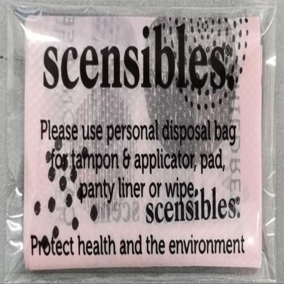 Scensibles, Personal Disposal Bags for Feminine Care Products, Specialty Packaged as a Hotel Amenity