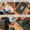CASE ELEGANCE - The Smoke Can 50CAL Humidor, Thick Metal Ammo Box, Spanish Cedar Shelves, Black Ops Finish, 69% Humidity Starter Pack, Digital Hygrometer, Magnetic Accessory Case - Holds 30-40 Cigars view 3