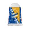 Bleu Reign Christmas Birthday Personalized Santa Sack Gift Wrap Bag Custom Name Bosnia And Herzegovina Flag Marble Monogram Reusable view 3