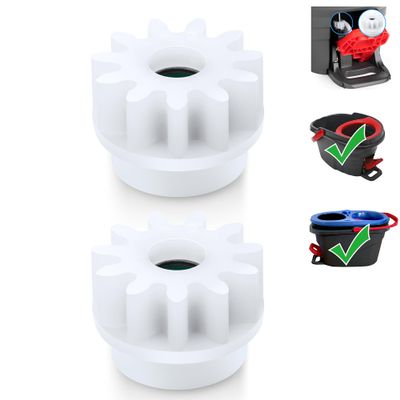 2 Pcs Spin Mop Bucket Replacement Gear Compatible with Ocedar Mop Bucket Pedal Only One Way Bearing Repair Parts