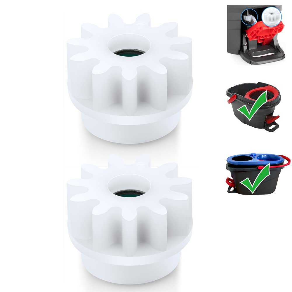 2 Pcs Spin Mop Bucket Replacement Gear Compatible with Ocedar Mop Bucket Pedal Only One Way Bearing Repair Parts