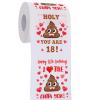 18th Birthday Gifts for Boys or Girls - Happy Prank Toilet Paper - 18th Birthday Decorations, Party Supplies Favors - Novelty Bday Present for Him, Her, Friends - 18 Years Old Funny Gag Gift for Guys view 1
