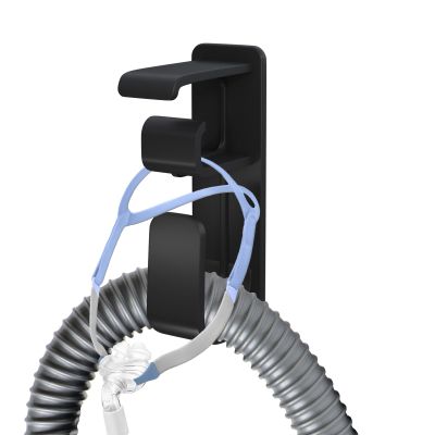 AkioPey CPAP Hose Holder Hanger cpap Mask Hook & Tubing Holder for Bed with Anti-Skid Function Avoids Hose Tangle and 4 Removable Refill StripsDamage-Free Hanging cpap Machine Supplies