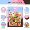 100 Pieces Resealable Bags with Clear Window, Holographic Multicolored Packaging Bags Transparent Small Business Party Mylar Zip Bags Sample Bags 4.7x7.8 Inch view 3