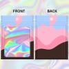 100 Pieces Resealable Bags with Clear Window, Holographic Multicolored Packaging Bags Transparent Small Business Party Mylar Zip Bags Sample Bags 4.7x7.8 Inch view 4