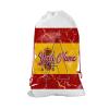 Bleu Reign Christmas Birthday Personalized Santa Sack Gift Wrap Bag Custom Name Spain Flag Marble Monogram Reusable view 1