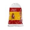 Bleu Reign Christmas Birthday Personalized Santa Sack Gift Wrap Bag Custom Name Spain Flag Marble Monogram Reusable view 2