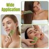 Geiserailie 2 Pcs Jade Combs Esthetician Supplies Massage Stone Hair Gua Sha Scraping Scalp Comb Facial Massage Tool Handheld Head Tools Head Caring Therapy Valentines for Women(Stylish Style) view 3