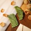 Geiserailie 2 Pcs Jade Combs Esthetician Supplies Massage Stone Hair Gua Sha Scraping Scalp Comb Facial Massage Tool Handheld Head Tools Head Caring Therapy Valentines for Women(Stylish Style) view 4
