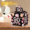 90th Birthday Gifts for Women, 90th Birthday Surprise Gift Box, Happy Birthday Money Gift Boxes for Cash with Pull Out, Black Pink Decor for 90th Birthday Party(with 35PCS Bags) view 3