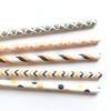 100 pcs Mixed Halloween Paper Straws Bulk, Black Orange Striped Polka Dot Chevron Damask Disposable Biodegradable Party Drinking Straws, Kids Cute Fun Cake Pop Sticks (Vintage Halloween) view 4