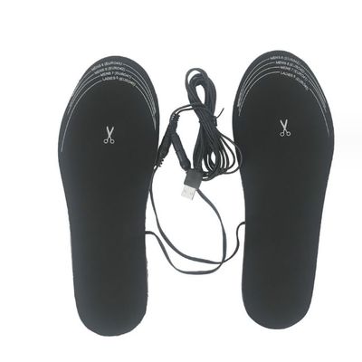 2-Pair Heated Insoles Men Women USB Heated Shoe Insoles Winter USB Foot Warming Shoe Pad Mat, Heating Insoles Outdoor Sports Heated Shoe Inserts Hunting Ice Fishing Camping Hiking Skiing Foot Warmer