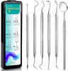 CATACC PRO Dental Tools, Dental Pick for Teeth Cleaning, Stainless Steel Hygiene Kit with Tooth Scraper Plaque Tartar Remover - with Case view 1