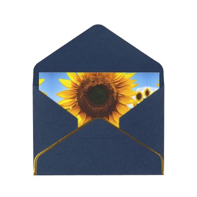 ZISHAK Yellow Sunflower Radiant Gratitude Cards-Wedding,Friendship,Anniversary Greeting Cards For Moments That Matter