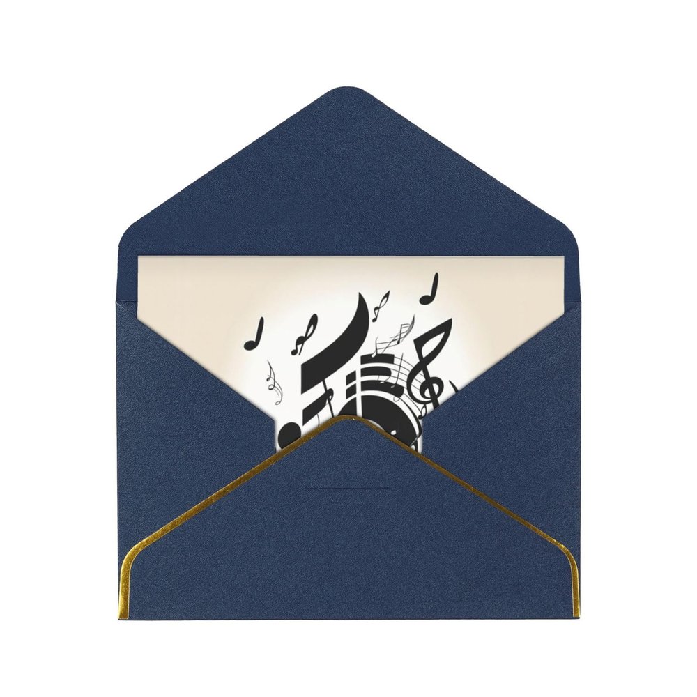ZISHAK Music Note Radiant Gratitude Cards-Wedding,Friendship,Anniversary Greeting Cards For Moments That Matter