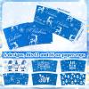 180 Pcs Christmas Coffee Tea Cup Sleeves Snow Merry Christmas Winter Disposable Paper Jacket Sleeves for 12 and 16 oz Cups Holiday Tea Cup Paper Jacket for Hot Chocolate Cocoa Cold Beverage(Fresh) view 2