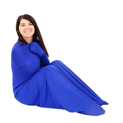 IKDSDKEM Relaxing Sensory Toys Socks Processing Disorders Body Wrap to Relieve Stress Anxiety Autism ADHD ADD Tactile Items for Therapeutic Play (Color : Blue, Size : M/Medium)
